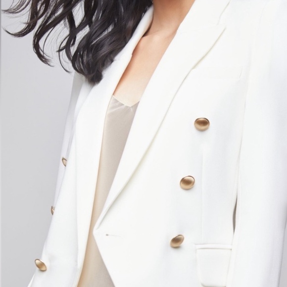 L'AGENCE KENZIE BLAZER IN IVORY - LIKE NEW (SIZE 0) - Picture 4 of 9